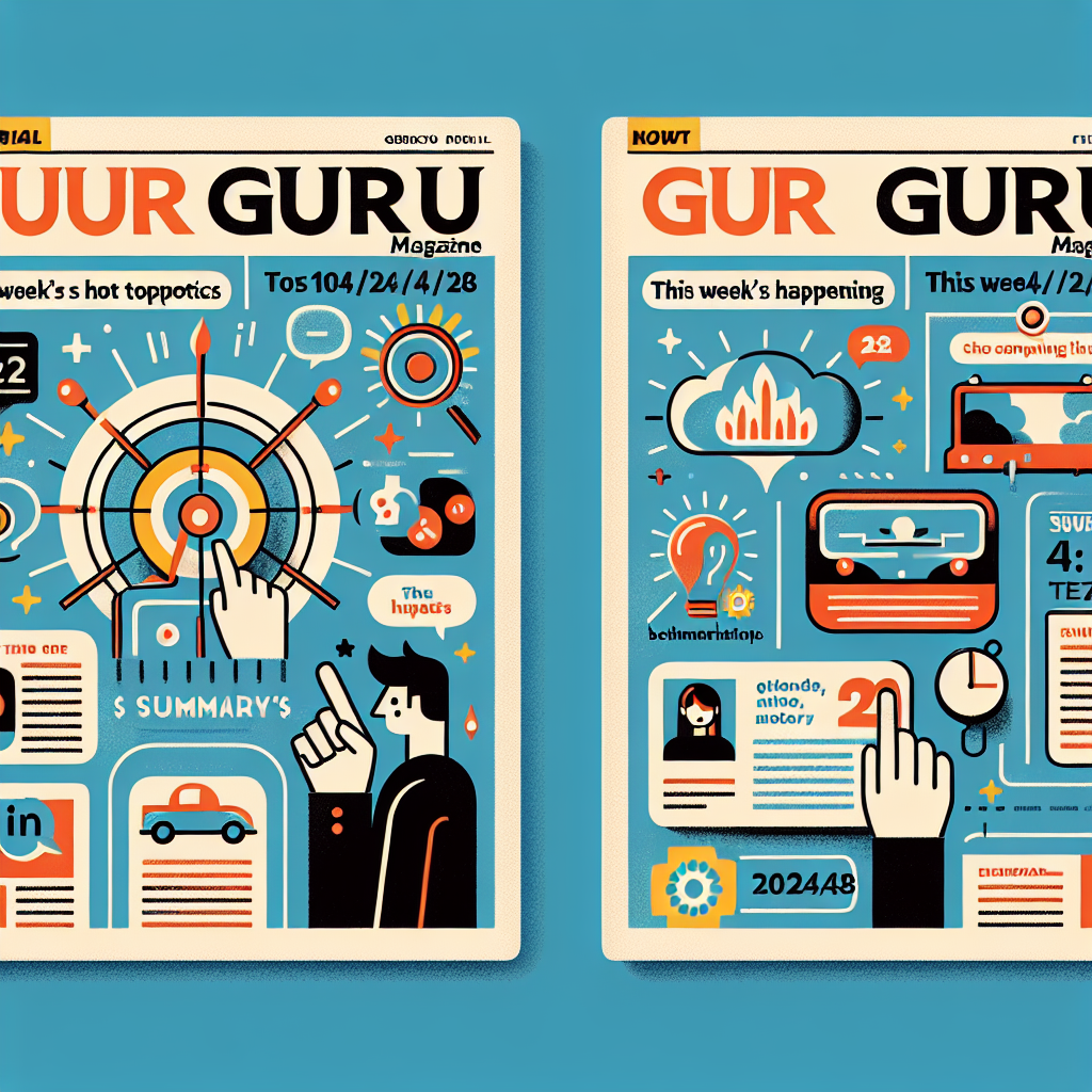Guruguru Magazine. - This Week's Hot Topics Summary (2024/4/28)