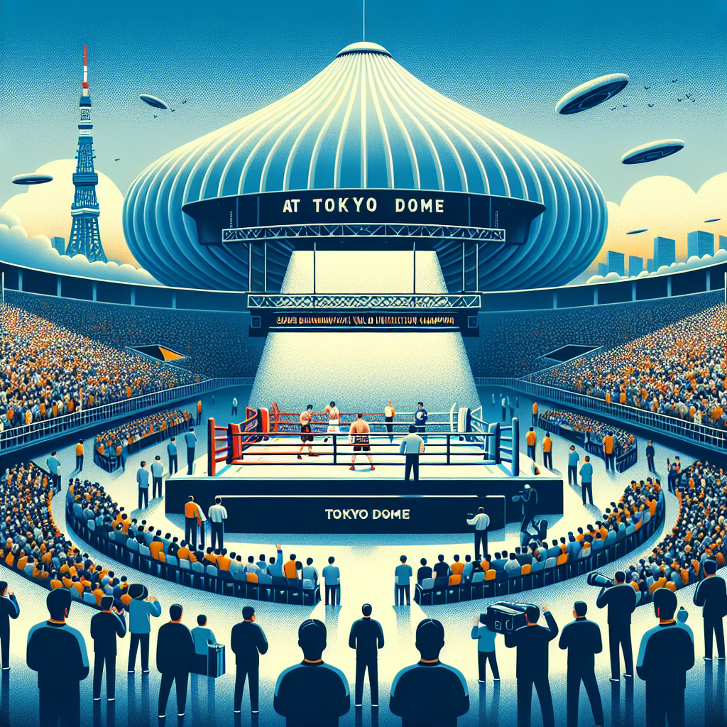 東京ドームで34年ぶりに開催されたボクシングイベントにおいて、スポーツ賭博の広告が撤去されました。